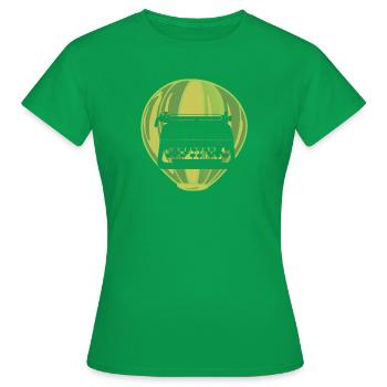 Autor Tinte Schreibmaschine - Frauen T-Shirt - Kelly Green - Vorne - AI Model Female 172 dark (172cm)