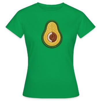 Magnifique avocat brodé - T-shirt Femme - vert - Devant - AI Model Female 172 dark (172cm)