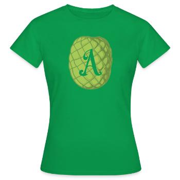 Calligraphie Papeterie Encre - T-shirt Femme - vert - Devant - AI Model Female 172 dark (172cm)