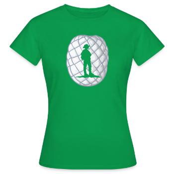 Pfadfinder Zelt Organisation - Frauen T-Shirt - Kelly Green - Vorne - AI Model Female 172 dark (172cm)