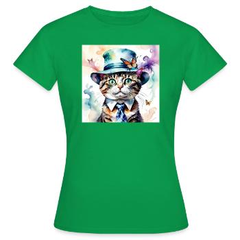 Monsieur Hercule - T-shirt Femme - vert - Devant - AI Model Female 172 dark (172cm)