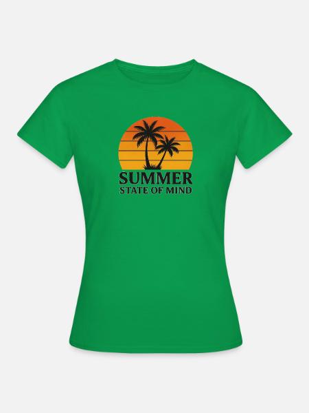 Summer - State of mind - Frauen T-Shirt - Kelly Green