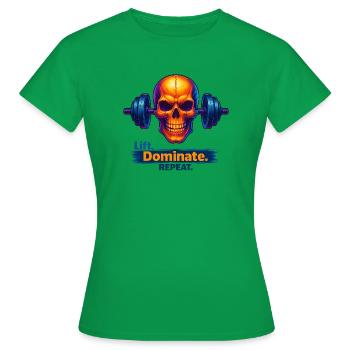 Lift Domine Répéter - T-shirt Femme - vert - Devant - AI Model Female 172 dark (172cm)