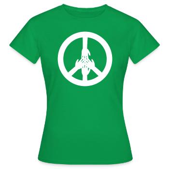 Humanité - T-shirt Femme - vert - Devant - AI Model Female 172 dark (172cm)