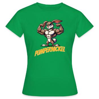 Pumpernickel - Frauen T-Shirt - Kelly Green - Vorne - AI Model Female 172 dark (172cm)