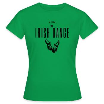 irish love 2 - Frauen T-Shirt - Kelly Green - Vorne - AI Model Female 172 dark (172cm)