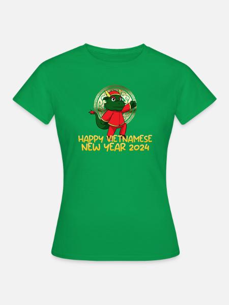 Vietnamesisches Neujahr Drache Vietnam I Geschenk - Frauen T-Shirt - Kelly Green