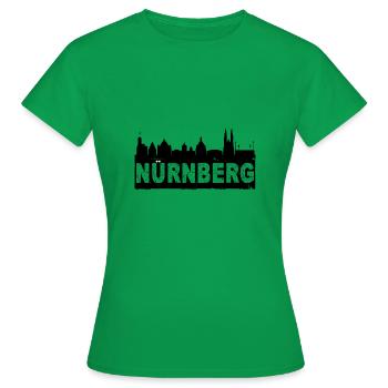 Nuremberg - Women's T-Shirt - kelly green - Front - AI Model Female 172 dark (172cm)