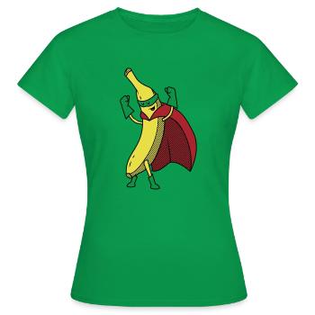 Fruit de la banane super héros héros banane super héros - T-shirt Femme - vert - Devant - AI Model Female 172 dark (172cm)