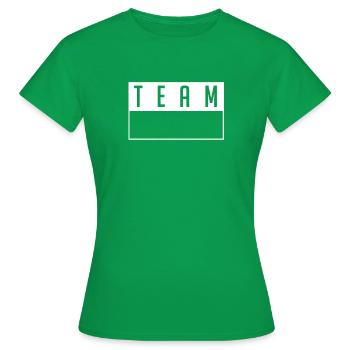 Logo de bouclier d'équipe pour le club d'équipe d'équipage - T-shirt Femme - vert - Devant - AI Model Female 172 dark (172cm)