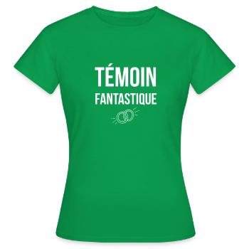 Témoin Fantastique - T-shirt Femme - vert - Devant - AI Model Female 172 dark (172cm)