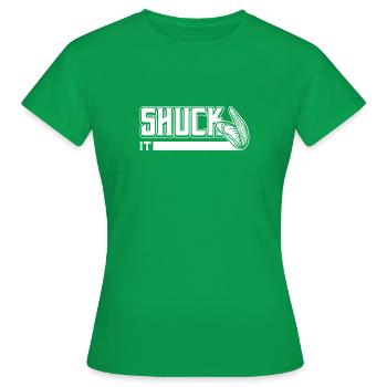 Écailler les huîtres - T-shirt Femme - vert - Devant - AI Model Female 172 dark (172cm)