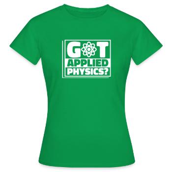 Physicien physicien - T-shirt Femme - vert - Devant - AI Model Female 172 dark (172cm)
