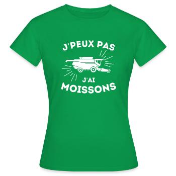 t-shirt humour agriculteur Moisson cadeau paysan - T-shirt Femme - vert - Devant - AI Model Female 172 dark (172cm)