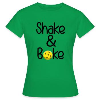 Shake And Bake Pickleball - Women's T-Shirt - kelly green - Front - AI Model Female 172 dark (172cm)