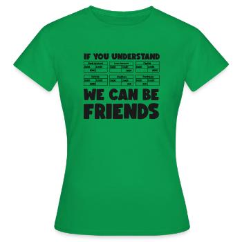 Accountant Bookkeeper Accounting - Women's T-Shirt - kelly green - Front - AI Model Female 172 dark (172cm)