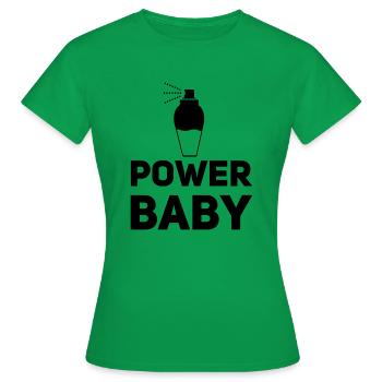 Bébé Puissance - T-shirt Femme - vert - Devant - AI Model Female 172 dark (172cm)