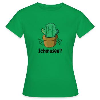 Kaktus zum Schmusen- Lustiger süßer Kaktus - Frauen T-Shirt - Kelly Green - Vorne - AI Model Female 172 dark (172cm)
