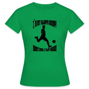 Fußballmannschaft Fußballdesign Fußballspieler - Frauen T-Shirt - Kelly Green - Vorne - AI Model Female 172 dark (172cm)