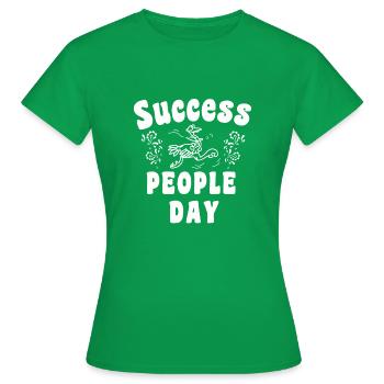 Success Day - Women's T-Shirt - kelly green - Front - AI Model Female 172 dark (172cm)