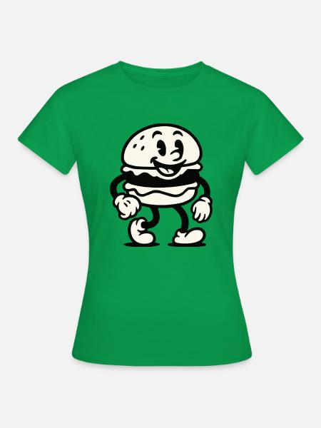 burger comic - Frauen T-Shirt - Kelly Green
