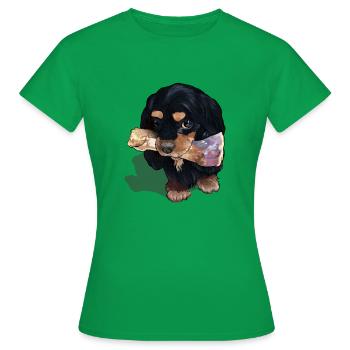 Mein Knochen - Frauen T-Shirt - Kelly Green - Vorne - AI Model Female 172 dark (172cm)
