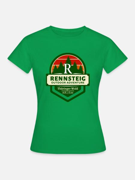 Rennsteig-Thüringer Wald-Thüringen - Frauen T-Shirt - Kelly Green