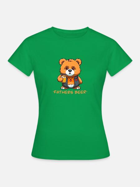 father beer - Frauen T-Shirt - Kelly Green