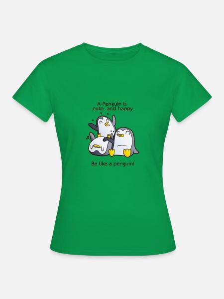 Penguin - Frauen T-Shirt - Kelly Green