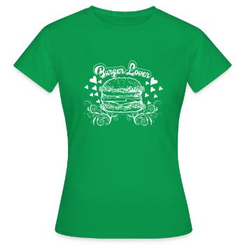 Amateur de hamburger amateur de viande mangeur de viande à emporter - T-shirt Femme - vert - Devant - AI Model Female 172 dark (172cm)