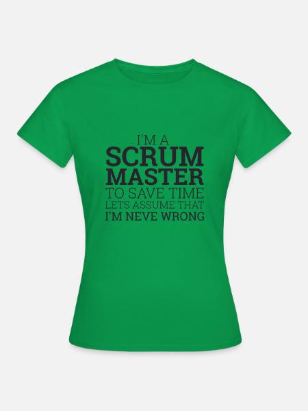 "Scrum Master" | Scrum Master - Frauen T-Shirt - Kelly Green