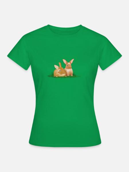 Kaninchen - Frauen T-Shirt - Kelly Green