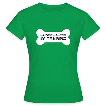 Hundehalter im Training - Frauen T-Shirt - Kelly Green - Vorne - AI Model Female 172 dark (172cm)