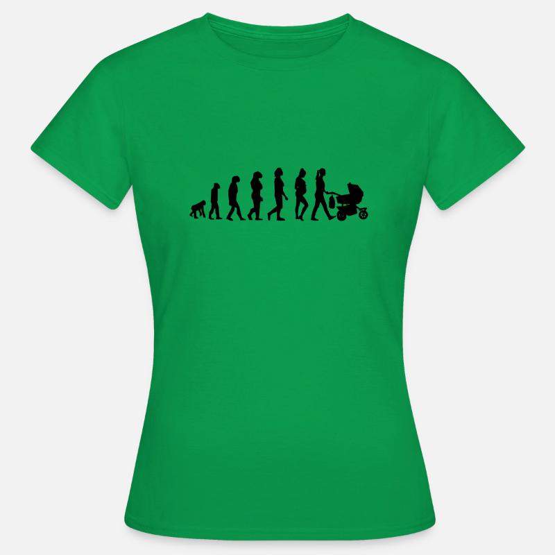 Evolution - Women's T-Shirt - kelly green