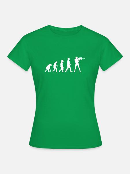 EVOLUTION BIATHLON - Frauen T-Shirt - Kelly Green