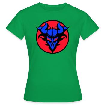 Armoiries diaboliques démoniaques - T-shirt Femme - vert - Devant - AI Model Female 172 dark (172cm)