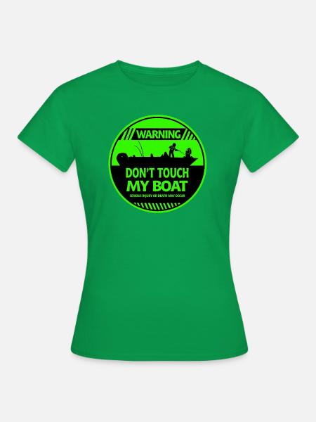 Warnung vor Booten - Frauen T-Shirt - Kelly Green