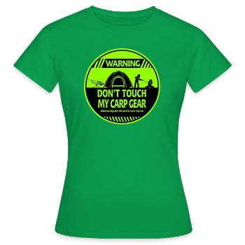 Karpfen-Warnung - Frauen T-Shirt - Kelly Green - Vorne - AI Model Female 172 dark (172cm)
