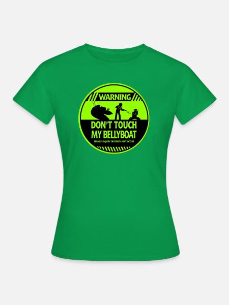 Bellyboat-Warnung - Frauen T-Shirt - Kelly Green