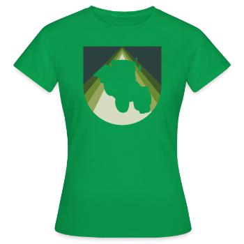 Landwirtschaft Hof - Frauen T-Shirt - Kelly Green - Vorne - AI Model Female 172 dark (172cm)