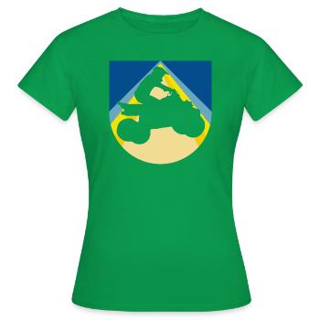 VTT Quad Stuntman - T-shirt Femme - vert - Devant - AI Model Female 172 dark (172cm)