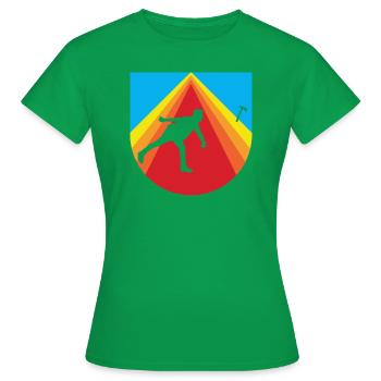 Hache Lanceur de hache Lancer de hache - T-shirt Femme - vert - Devant - AI Model Female 172 dark (172cm)