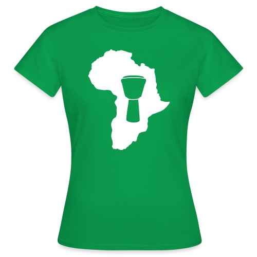 Djembe in Afrika weiss - Frauen T-Shirt