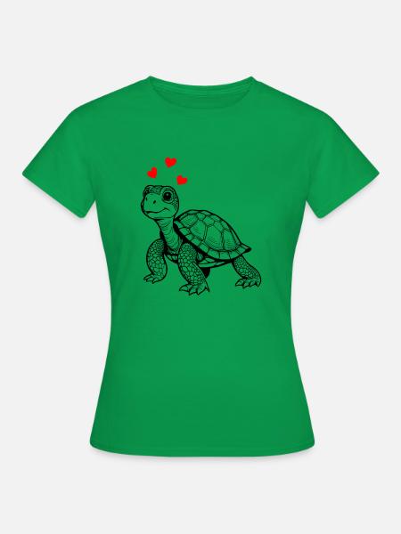 Schildkröte - Frauen T-Shirt - Kelly Green