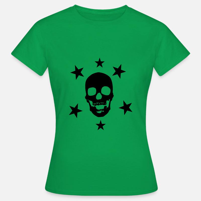 SKULL SUPERSTAR - Women's T-Shirt - kelly green