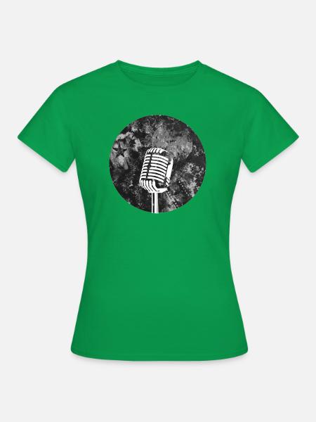 Mikrofon - Frauen T-Shirt - Kelly Green