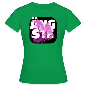 Ängste pink - Frauen T-Shirt - Kelly Green - Vorne - AI Model Female 172 dark (172cm)