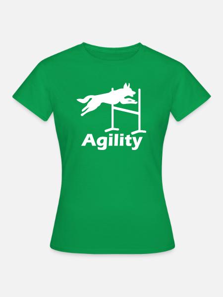 Hund Dog Agility - Frauen T-Shirt - Kelly Green