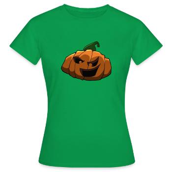 Kürbiskopf gemein - Frauen T-Shirt - Kelly Green - Vorne - AI Model Female 172 dark (172cm)