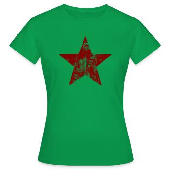 Étoile - Rouge - T-shirt Femme - vert - Devant - AI Model Female 172 dark (172cm)